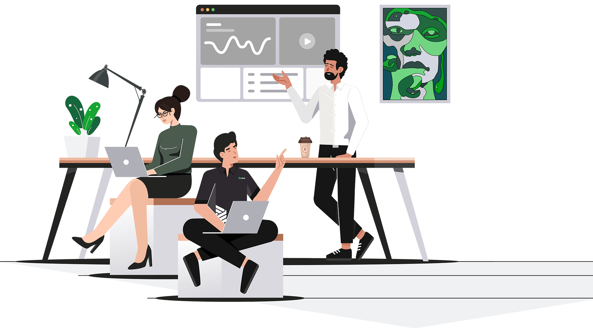 The TAD team collaborating on digital products