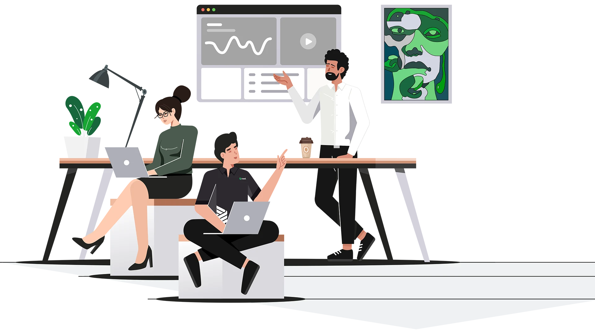 The TAD team collaborating on digital products